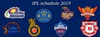 IPL 2019 schedule list